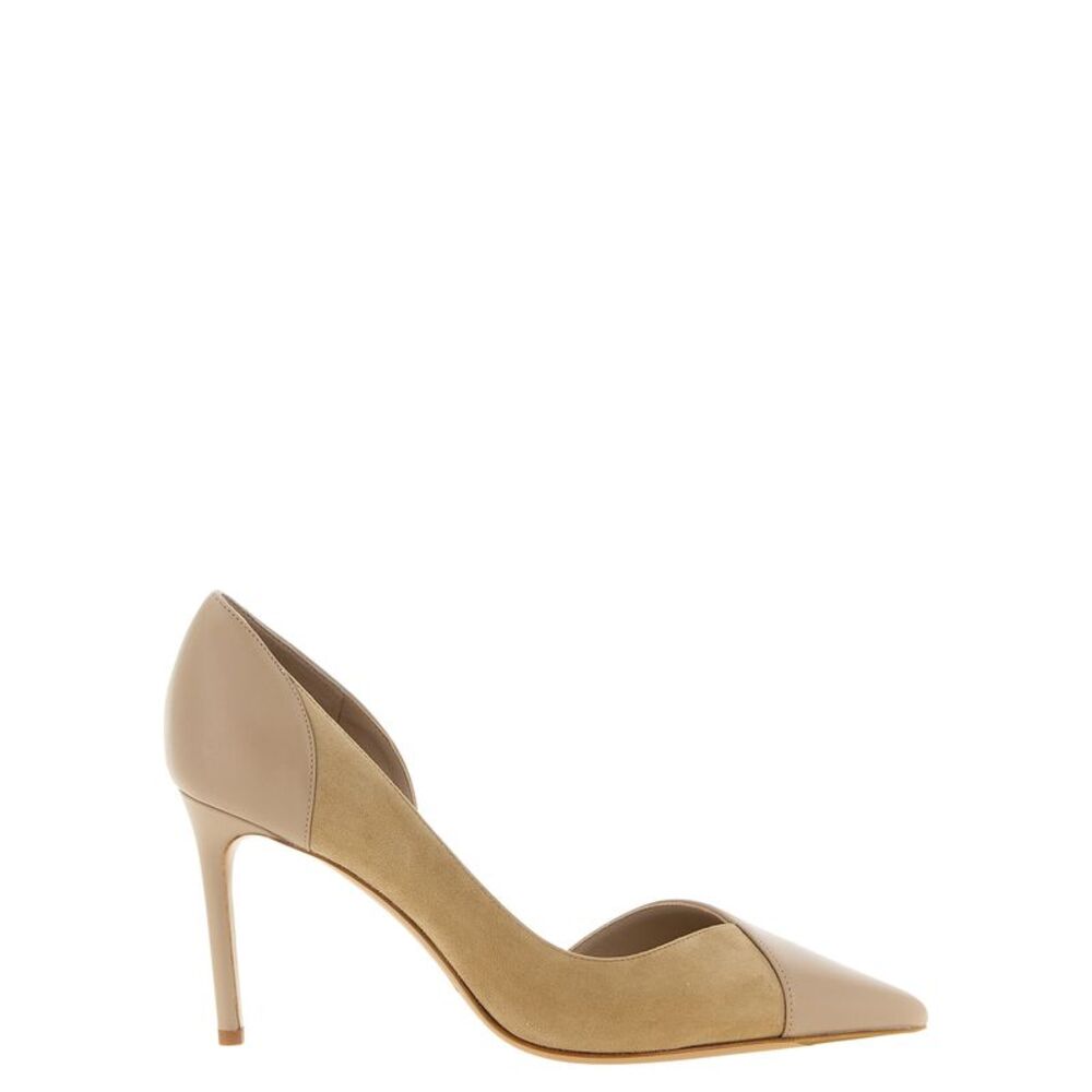 Alexandre Birman Beige Calfskin High Heel Women's Pumps